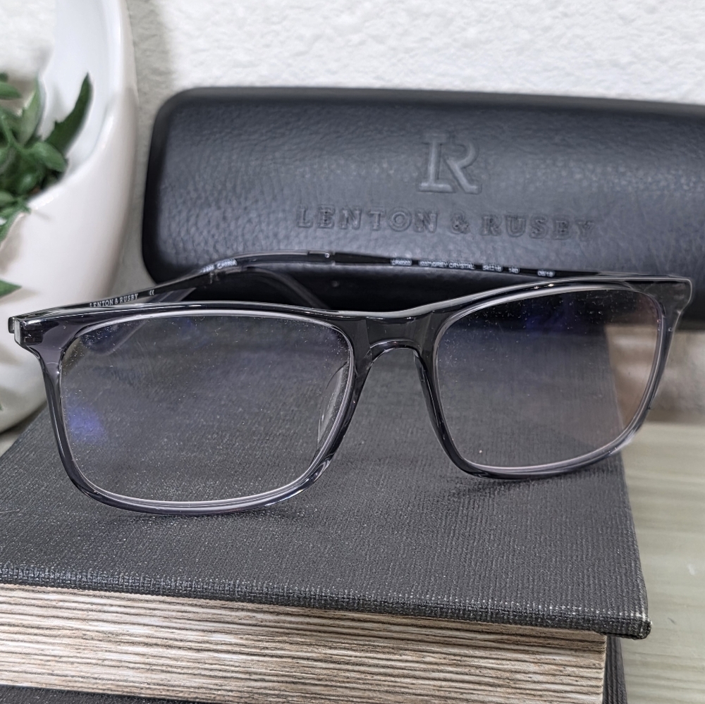 Lenton & Rusby Gray Glasses, Frames Only